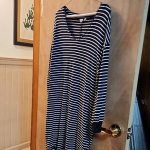 Striped Black and White Dress